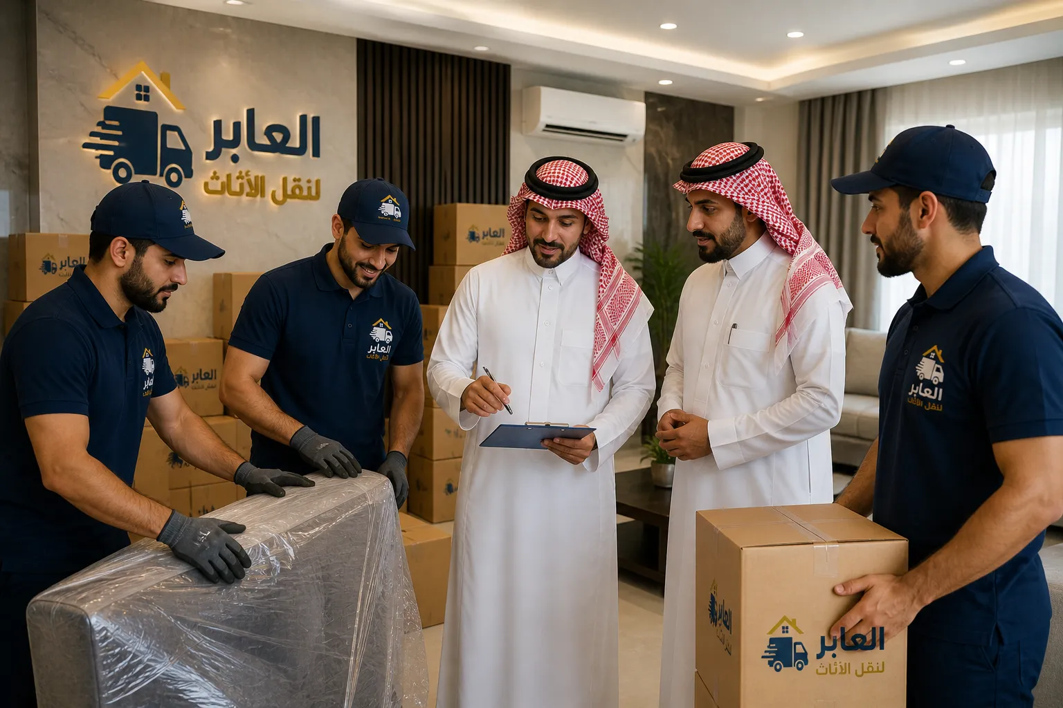 أفضل تجربة نقل عفش الدائر مع شركة العابر لنقل الاثاث